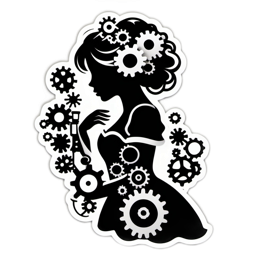 fantasy mechanical SVG PNG design with clean design elements