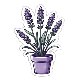 lavender plant SVG PNG design with clean design elements