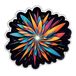 colorful explosion SVG PNG design