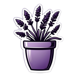 plants lavender SVG PNG design with clean design elements