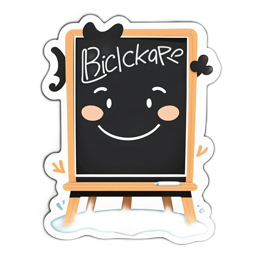 illustration blackboard smiley SVG PNG design with clean design elements