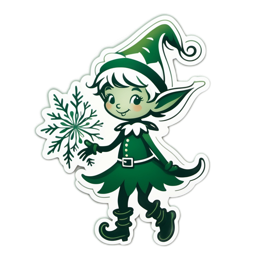 christmas elves SVG PNG design with clean design elements