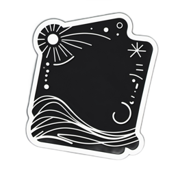 scenic stars waves SVG PNG design with clean design elements