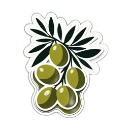 olive sticker SVG PNG design