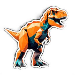 dinosaur artistic SVG PNG design with clean design elements