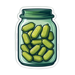 pickles jar SVG PNG design with clean design elements