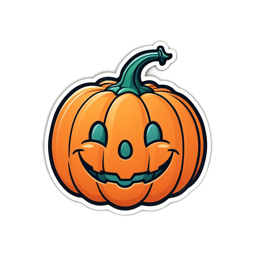 pumpkin smiley SVG PNG design with clean design elements
