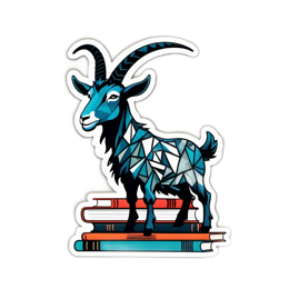 animals goat books SVG PNG design with clean design elements