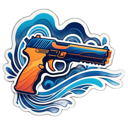 gun wave SVG PNG design with clean design elements
