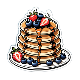 pancakes berries SVG PNG design