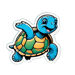 fantasy turtle SVG PNG design with clean design elements