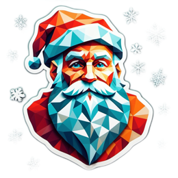 santa snowflakes SVG PNG design with clean design elements