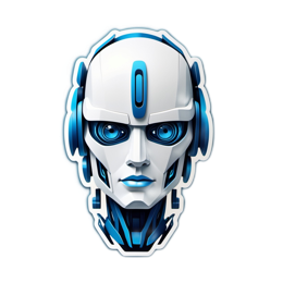robot artificial intelligence SVG PNG design with clean design elements