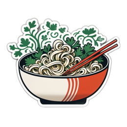 noodles cilantro SVG PNG design