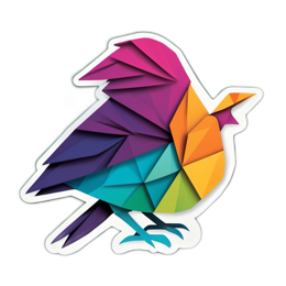 colorful bird SVG PNG design