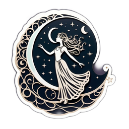 fantasy moon SVG PNG design