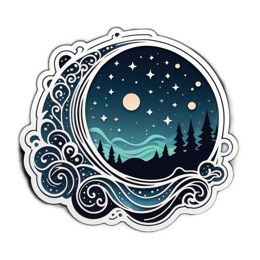 fantasy night sky SVG PNG design