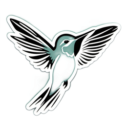 hummingbird SVG PNG design with clean design elements