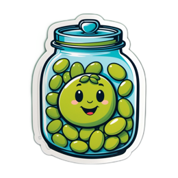 stickers jar SVG PNG design with clean design elements