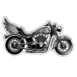 motorcycle SVG PNG design with clean design elements