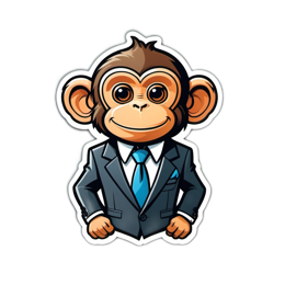 businessmonkey SVG PNG design with clean design elements