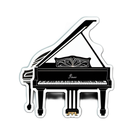 piano music SVG PNG design
