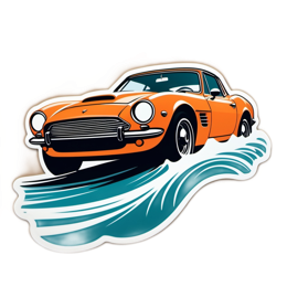 car speed wave SVG PNG design with clean design elements