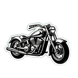 motorcycle bike SVG PNG design with clean design elements
