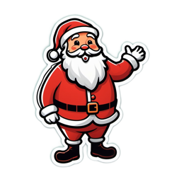 santa holiday SVG PNG design with clean design elements