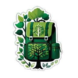 nature backpack leaf SVG PNG design