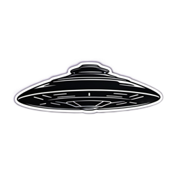 unidentified flying object SVG PNG design with clean design elements