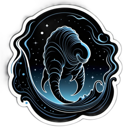 cosmic creature SVG PNG design with clean design elements