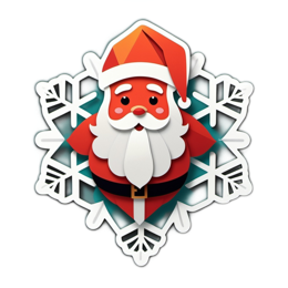 beautiful santa SVG PNG design with clean design elements