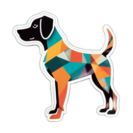 painting dog SVG PNG design with clean design elements