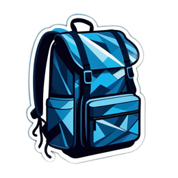backpack modern SVG PNG design with clean design elements