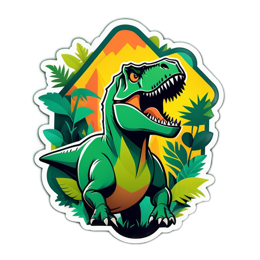 dinosaur jungle SVG PNG design with clean design elements