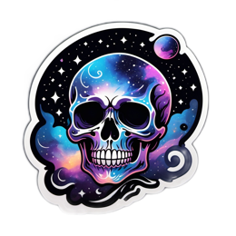 skeleton galaxy SVG PNG design with clean design elements