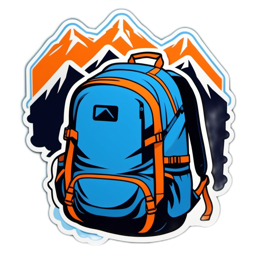 adventure backpack SVG PNG design