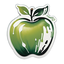 apple artstickers SVG PNG design with clean design elements