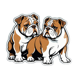 pets bulldogs SVG PNG design with clean design elements
