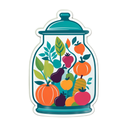 fruits colorful stickers SVG PNG design
