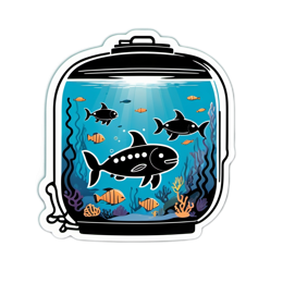 aquarium underwater scene SVG PNG design