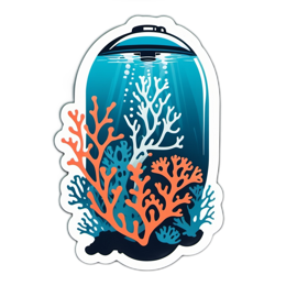 corals underwater scene SVG PNG design