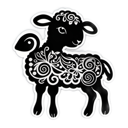 decoration sheep SVG PNG design