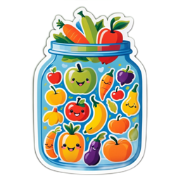 stickers fruits SVG PNG design