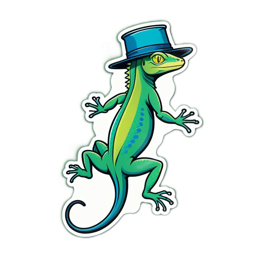 fantasy lizard hat SVG PNG design with clean design elements