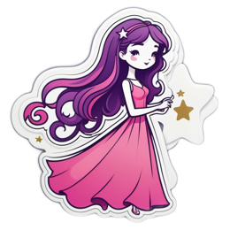 girl star SVG PNG design