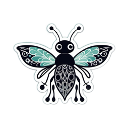 sticker beautiful butterfly SVG PNG design with clean design elements
