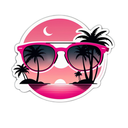 chill sunset SVG PNG design with clean design elements