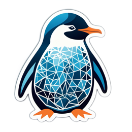 penguin SVG PNG design with clean design elements